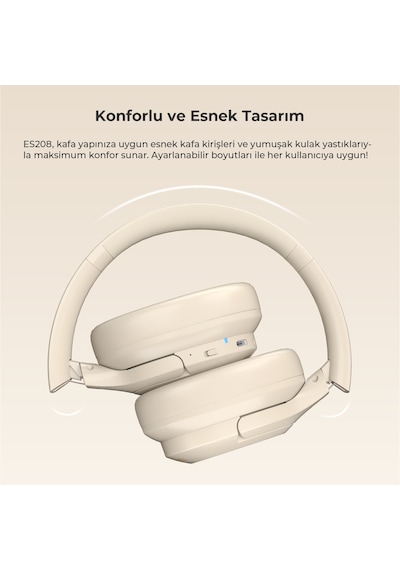 Lecoo ES208 Bluetooth 5.3 Kablosuz Mikrofonlu Kulak Üstü Kulaklık