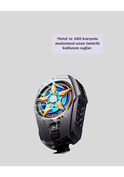 Yarı İletken Telefon Soğutucu Dijital Ekranlı Telefon Fanı