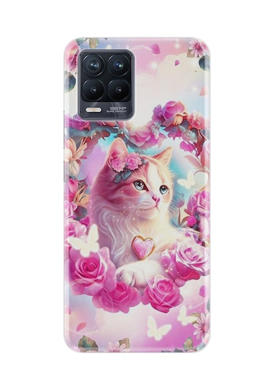 Realme 8 - 8 Pro Kılıf Boutique Baskılı Resimli Güzel Kedi Pcode -037
