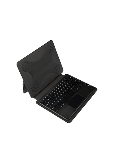 Fuchsia Galaxy Tab S9 Fe İle Uyumlu Savvy Keyboard Bluetooh Bağlantılı Standlı Klavyeli Tablet Kılıfı Klavyeli Kılıf