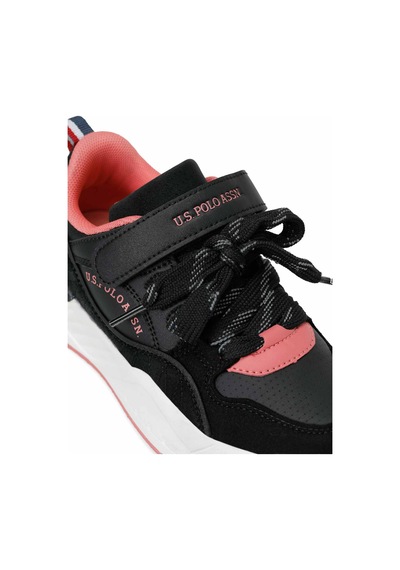 Uspoloassn U.s. Polo Assn. Geoky Jr Siyah Kız Çocuk Sneaker Siyah-somon