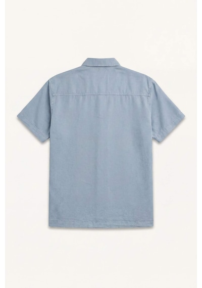 Defacto Regular Fıt Tencel Kısa Kollu Mavi Gömlek E2530ax26smbe299 Mavi-be299