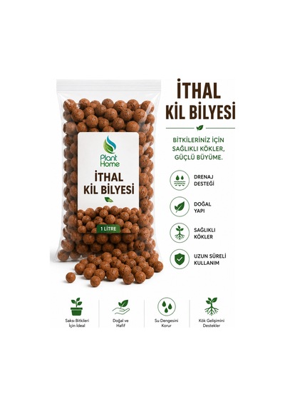 İthal Kil Bilyesi 1 Litre Leca Kil Topu, Saksı Drenaj Ve Bitki Toprağı Karışımı Diğer