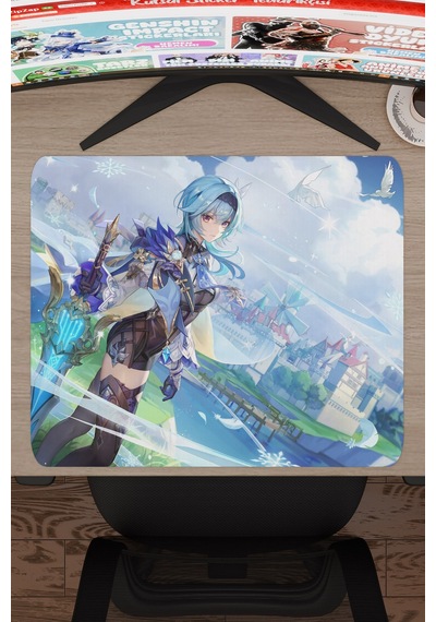 Eula Genshin Impact Anime Gacha V1 - 48x40 Xl Gaming Mouse Pad Fare Altlığı