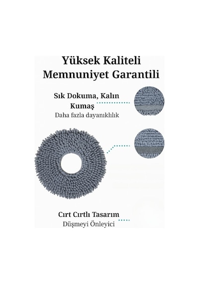 Roborock Qrevo Edge 2 Pro Uyumlu Mikrofiber Mop Bez 2 Parça