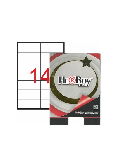 Herboy Laser Etiket 100 Yp 105x41 Laser-copy-ınkjet Hb-1114 Diğer
