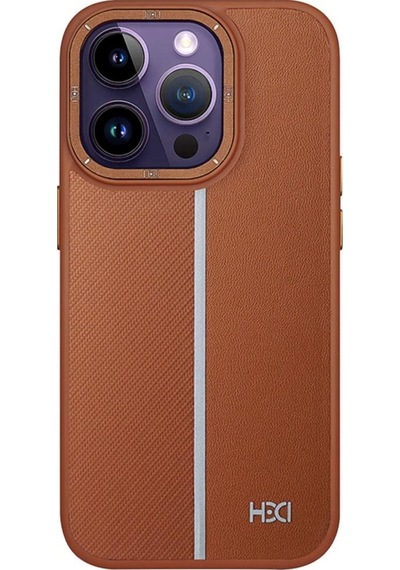 Apple Uyumlu iPhone 14 Pro Max Kılıf Line Pu Deri Lizbon Kapak