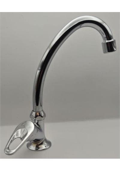 Tekli Mermer Üstü Lavabo Bataryası Krom
