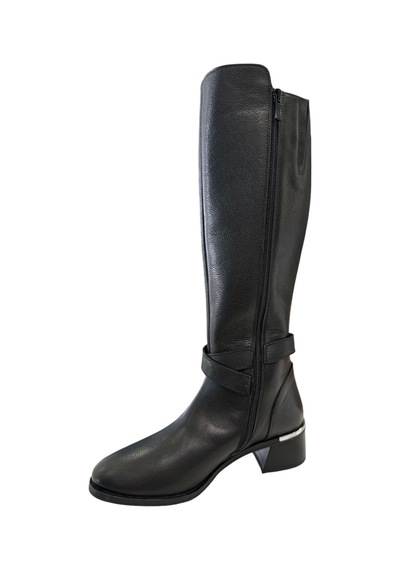 Castle Black Cb-97900-1 Kadın Deri Topuklu Çizme Siyah