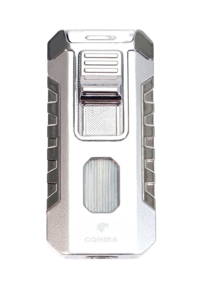 Cohiba 3 Torch Pürmüz Gümüş Metal Puro Çakmağı - Tr9534