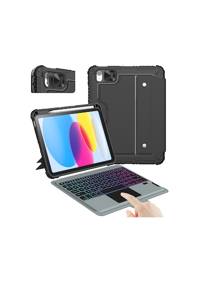Nillkin İpad 11. Nesil A16 /10. Nesil Klavyeli Kılıf 10.9 İnç, Kalem Tutucu, 7 Renkli Arkadan Aydınlatmalı, Sihirli İzleme Dörtgeni, Ayarlanabilir Stand, İpad 11./10. Nesil 2025/2022 İçin Nillkin İpad 11. Nesil A16 /10. Nesil Klavyeli Kılıf 10.9 İnç, Kalem Tutucu, 7 Renkli Arkadan Aydınlatmalı, Sihirli İzleme Dörtgeni, Ayarlanabilir Stand, İpad 11./10. Nesil 2025/2022 İçin