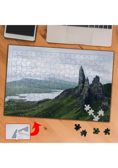 Dağlar, Göller Ve Doğa 240 Parça Puzzle Yapboz Tablo-a0137