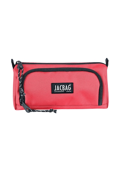 Jacbag Prime Xl-lastik Ayraçlı İki Bölmeli Kalem Kutusu Prime Xl-mercan renkli