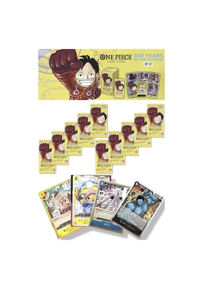 10 Paket One Piece Card Game Op07 500 Years Future Bandai Booster Japonca 60 Kart
