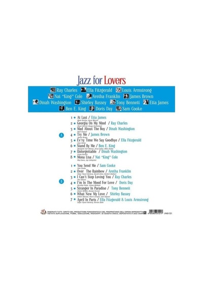 My Yonca Çeşitli Sanatçılar Jazz For Lovers Various Artists Plak Lp Jazz Music - Ray Charles - Etta James - Dinah Washington - James Brown - Ben E. King