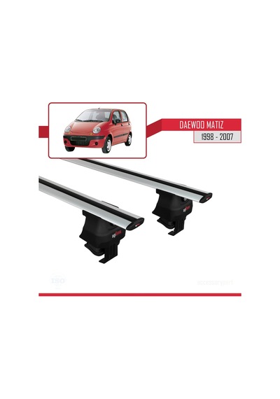 Daewoo Matiz 1998-2007 Arası İle Uyumlu Ace-4 Ara Atkı Tavan Barı Gri