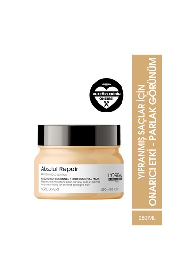 L'oreal Professionnel Serie Expert Absolut Repair Yıpranmış Saçlar Için Onarıcı Maske 250 Ml