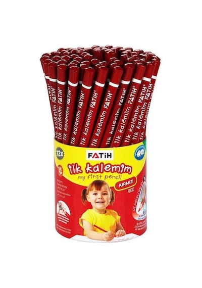 Fatih Ilk Kalemim Jumbo Üçgen Kırmızı Başlangıç Kalemi
