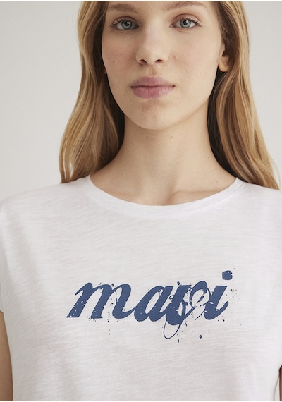 Mavi - Mavi Logo Baskılı Beyaz Tişört 166422-620 Beyaz