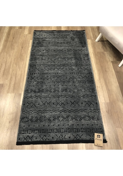 Hoom Rugs Prestij Eko 343 Antrasit Dekoratif Yıkanabilir Kilim