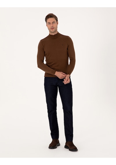 Pierre Cardin Erkek Koyu Kahverengi Kazak /triko 50314176-vr084 Koyu Kahverengi