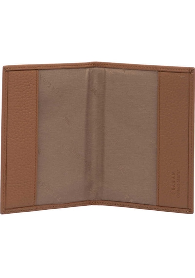 Tergan Koyu Taba Deri Unisex Pasaportluk - S1ps00001200-b67 Taba