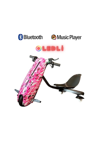 Citymate Drift Car Elektrikli Kaykay Bluetooth Dirift Kar Hoverboard Scooter + Koruma Ekipmanı D05