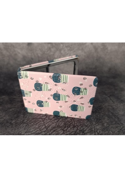Cep Ayna Makyaj Çanta Seyahat Taşınabilir Ayna Kozmetik Büyüteç Kompakt Çok Renkli 39403339