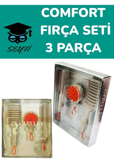 Comfort Saç Fırçası Seti 3 Parça Cr-0641