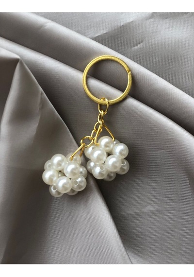 İnci Top Salkım Anahtarlık,20 Adet Set Boncuk Toplu,söz,nişan,bride,nikah,doğumgünü Hediyelik