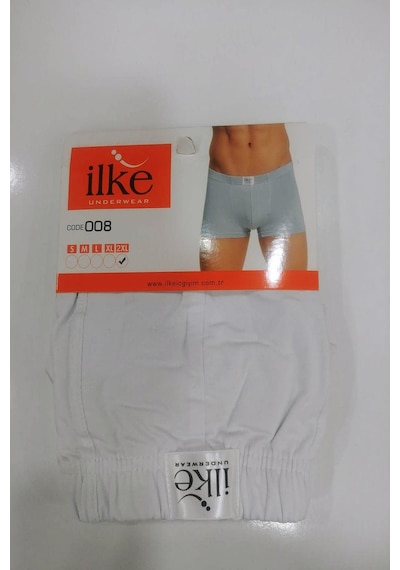 İlke İç Giyim Ilke Erkek Pamuklu Likralı Boxer 008 - 6 Adet