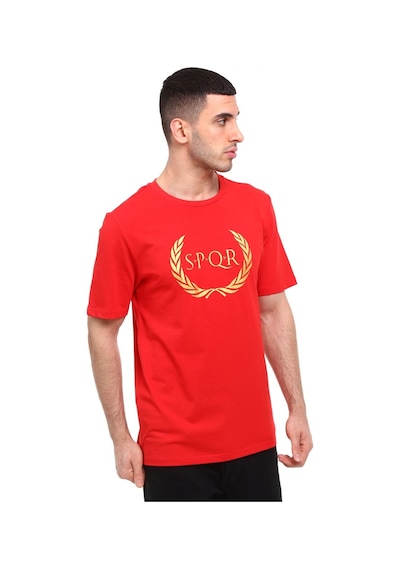 Raru S.P.Q.R Erkek %100 Pamuk T-Shirt Ares Kırmızı Çok Renkli