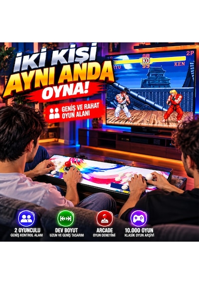 Schitec Dev Pandora 10.000 Oyunlu 4khd 3d Retro Arcade Tv Oyun Konsolu