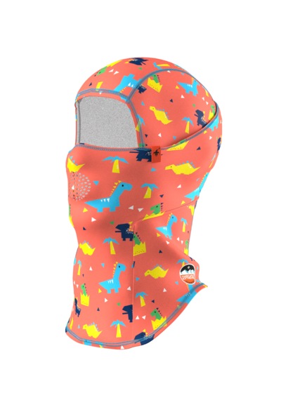 Kids Pro Balaklava Baskılı Su İtici Özellikli Dwr Snowboard Kayak, Motosiklet, Bisiklet Kar Maskesi Turuncu - Sarı