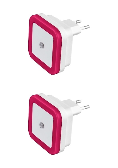 Ct-9500 Led Gece Lambası Fotoselli Led Otomatik Yanan 2 Adet(524563240) Pembe
