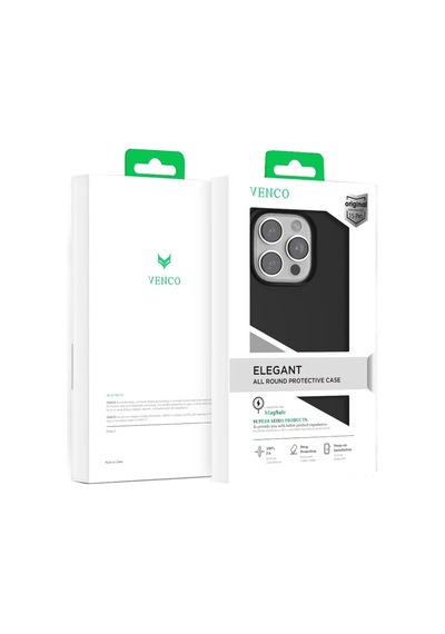 Venco Apple İphone 15 Pro Max Home Magsafe Kapak - Siyah Düz Renkli