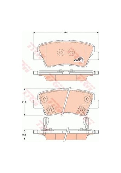 Hyundai İ20 1.4 Mpı 2020-2024 Trw Arka Balata Netpar24934 G4lc