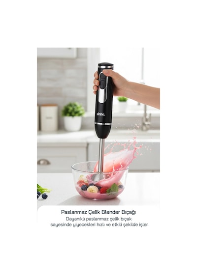 Sinbo SHB-7529 Çok Fonksiyonlu El Blender Seti