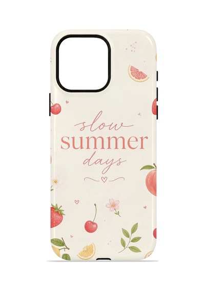 Apple iPhone Uyumlu 15 Pro Max Vorian Çift Katmanlı Kılıf Slow Summer Days