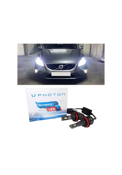 Volvo V40 Led Xenon Kısa Far Ampulü H7 Ultimate 9500 Lumens Yeni Seri Beyaz