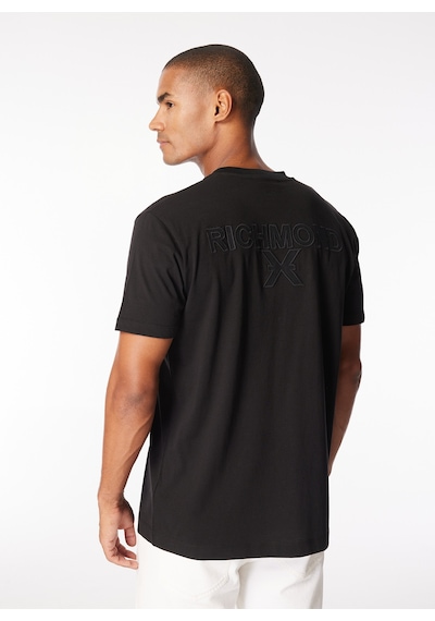 John Richmond Bisiklet Yaka Siyah Erkek T-shirt Ump24054ts