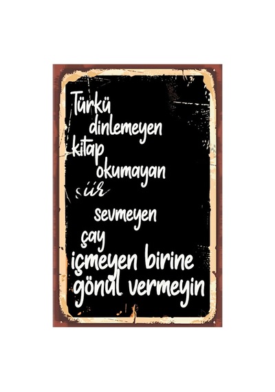 Çay Ve Kahve Temalı Retro Ahşap Poster Renkli - 515852706 Renkli