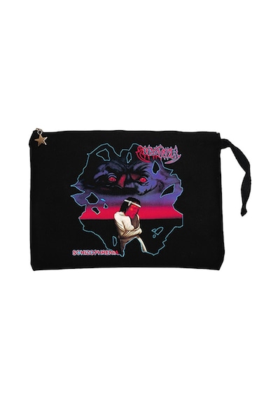 Sepultura Schizophrenia Siyah Clutch Astarlı Cüzdan / El Çantası Siyah