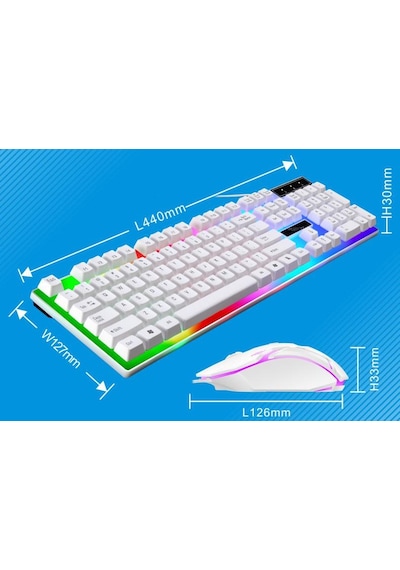 Ally G21b Led Işıklı Oyuncu Klavye Mouse Seti