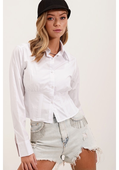 Bigdart 20231 Slim Fit Poplin Gömlek - Beyaz 20231bgd19-005-14293 001