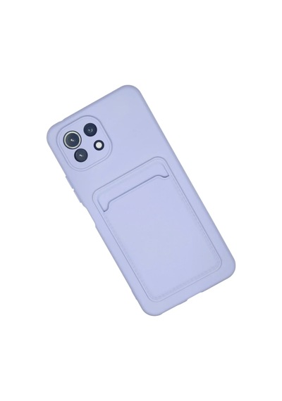 Xiaomi Mi 11 Kılıf Kelvin Kartvizitli Silikon - Lila 0.2M-Çok Renkli