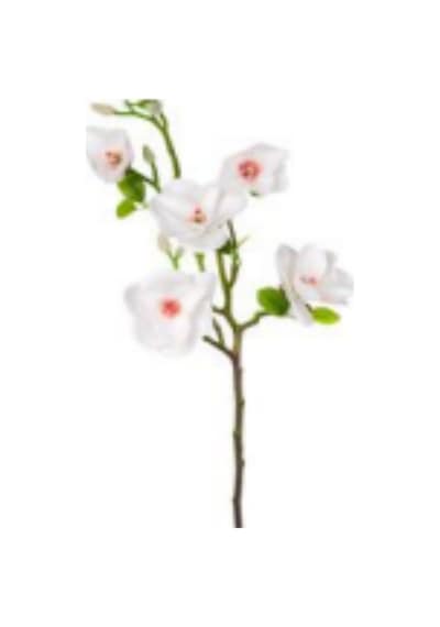 Yapay Manolya Dalı Beyaz 75 Cm. Çok Renkli