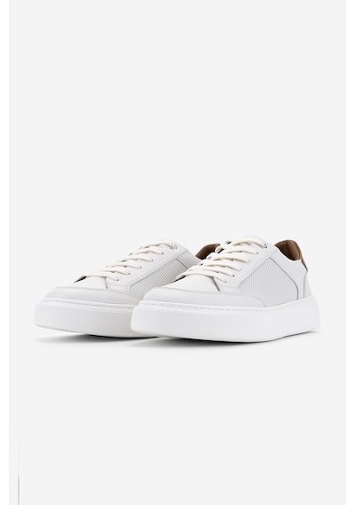 Valmenti Erkek Hakiki Deri Beyaz Sneakers & Spor Ayakkabı 1149 Style-9 Erk Ayk Y26 Beyaz/taba