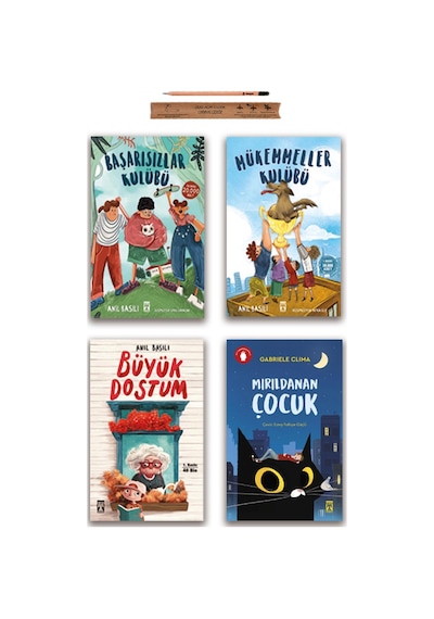 Timaş İlk Gençlik Mükemmeller Kulübü - Başarısızlar Kulübü - Büyük Dostum - Mırıldanan Çocuk Set 4 Kitap