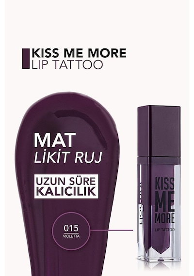 Flormar Kiss Me More Lip Tatttoo Ruj 15 3.8 ML Violetta